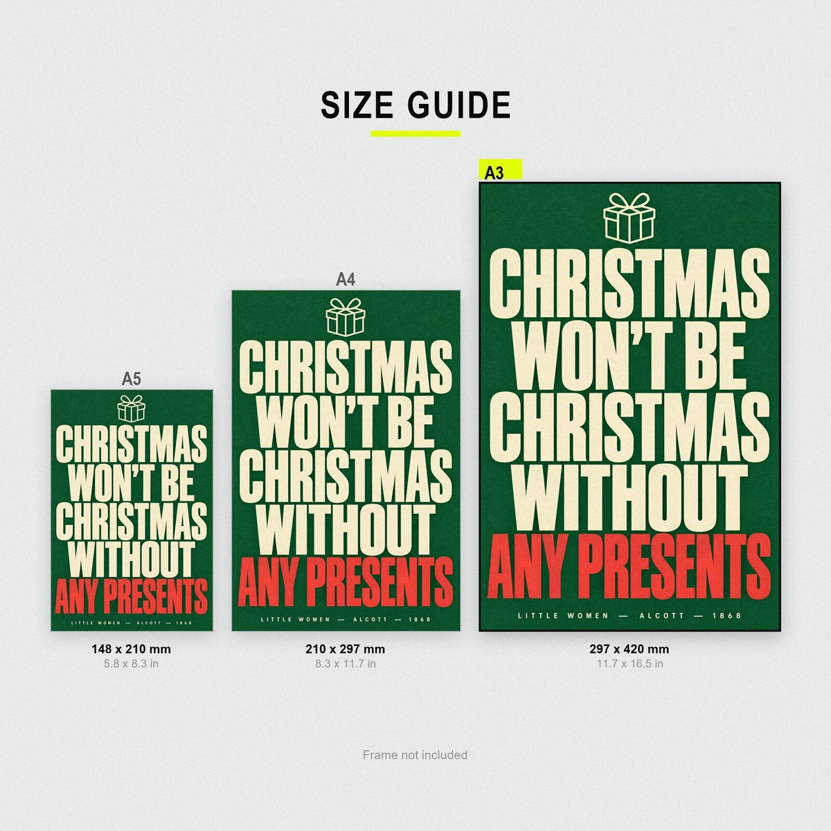 Christmas Wont Be Christmas Without Any Presents Book Quote Art Print