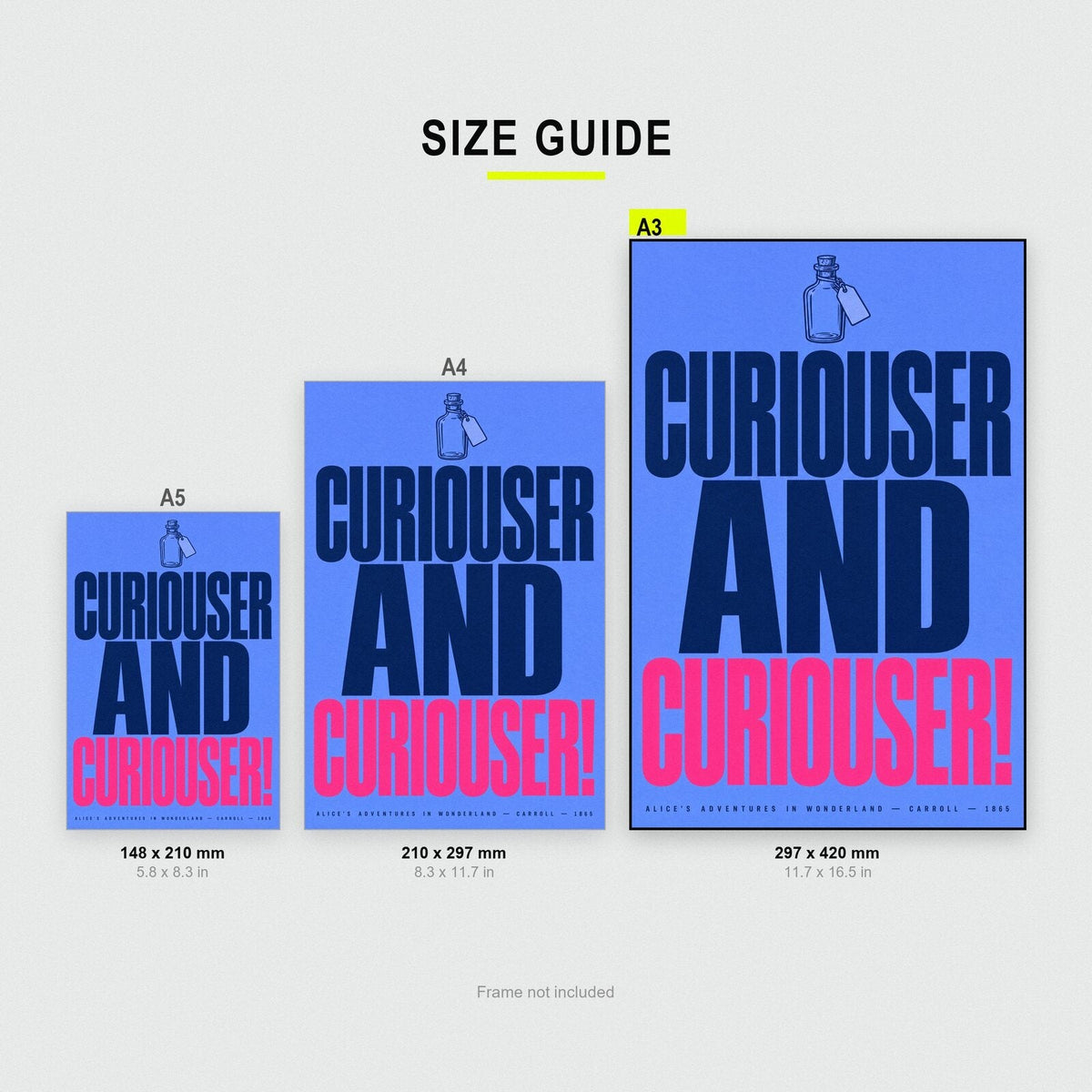 Curiouser And Curiouser Book Quote Art Print