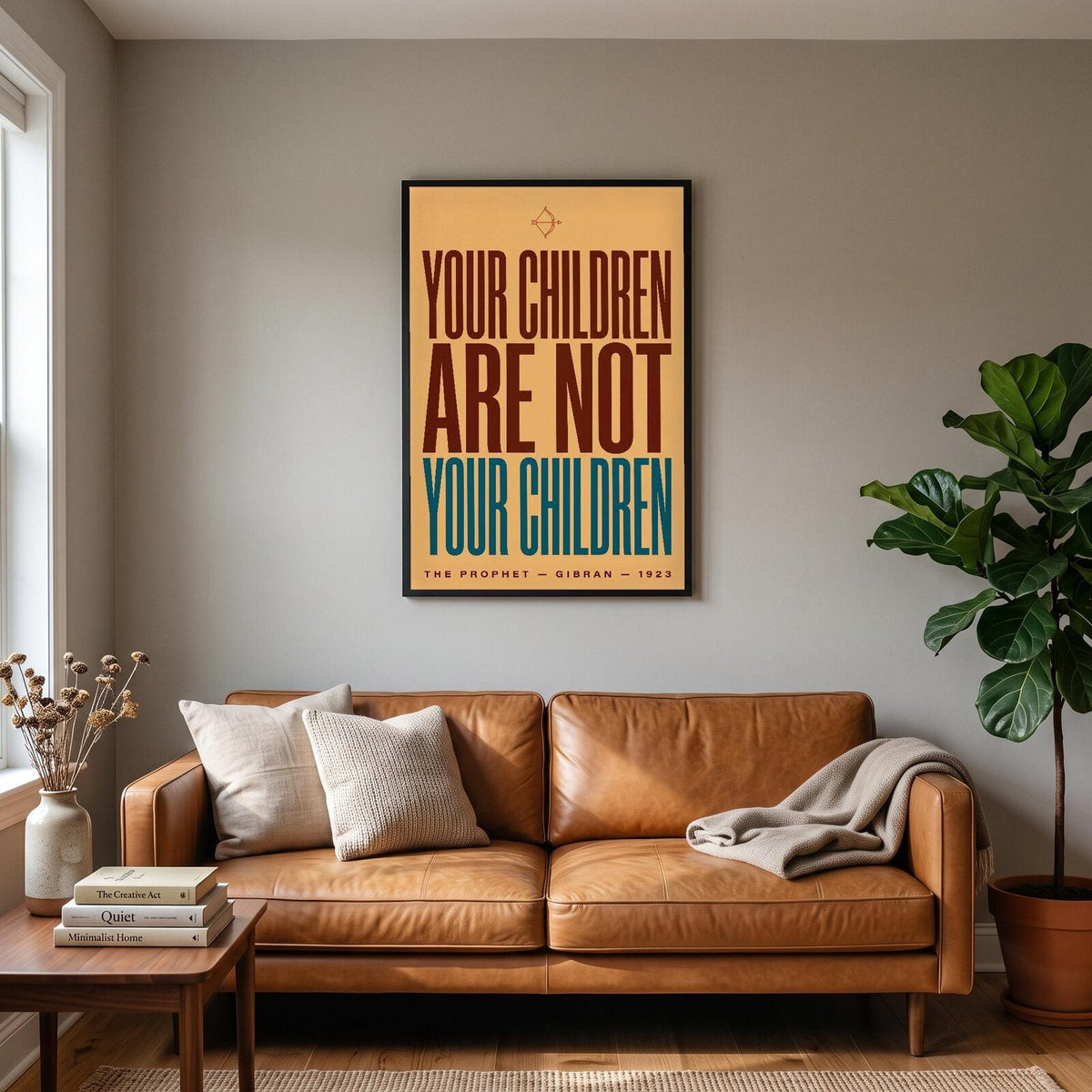 Your Children Are Not Your Children Book Quote Art Print