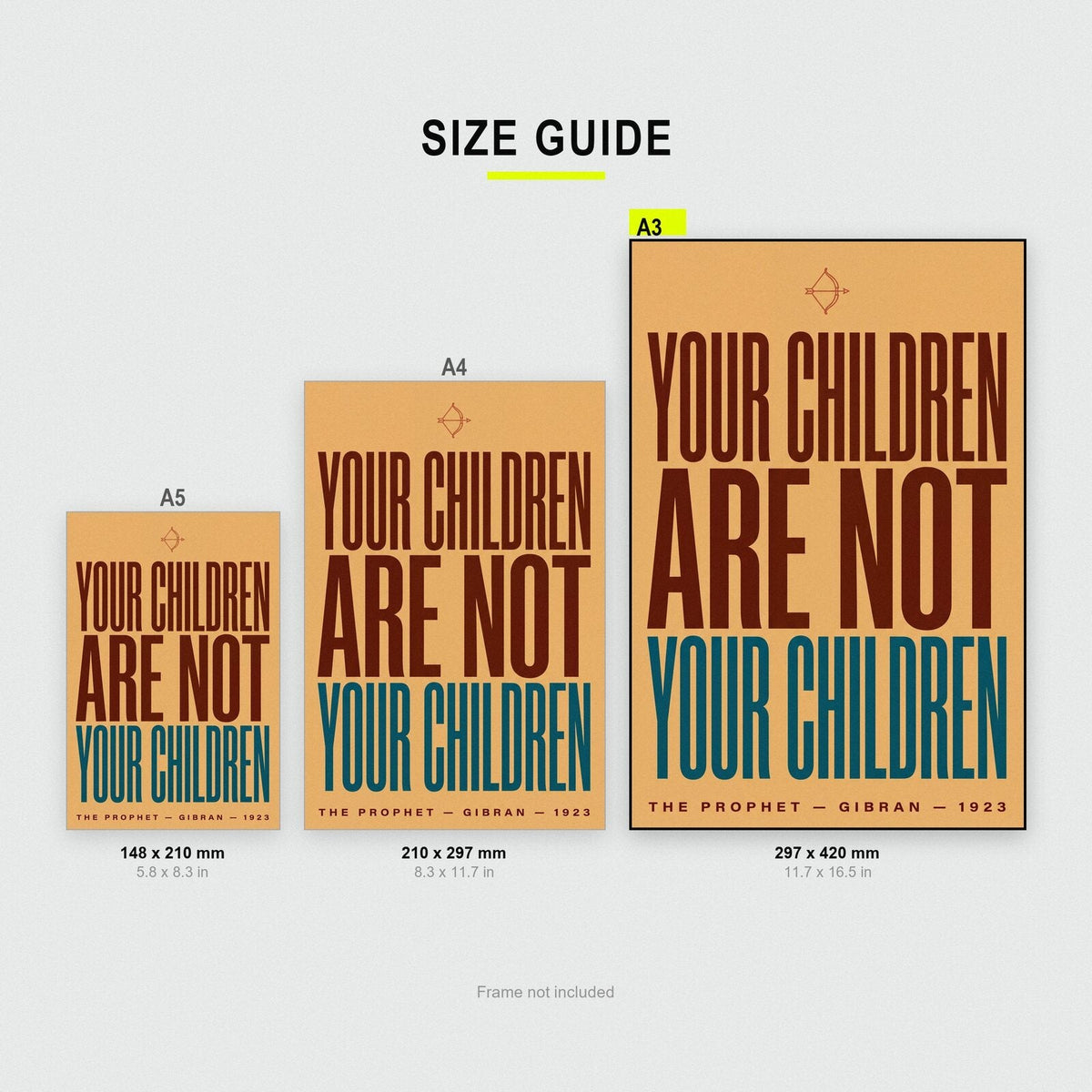 Your Children Are Not Your Children Book Quote Art Print