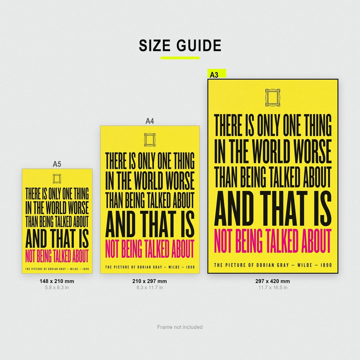 Worse Than Being Talked About Book Quote Art Print