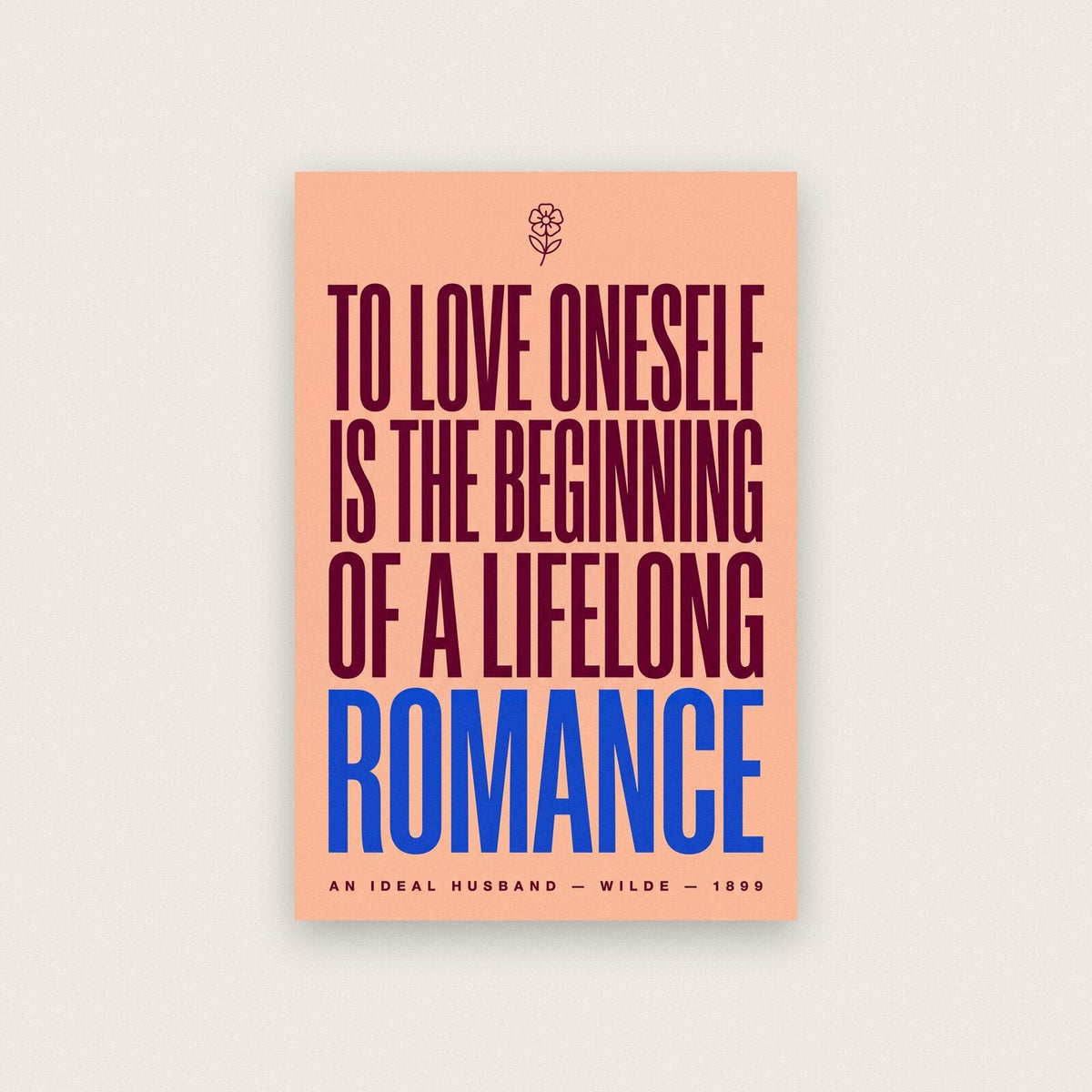 The Beginning Of A Lifelong Romance Book Quote Art Print