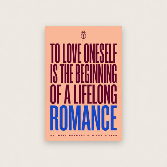 The Beginning Of A Lifelong Romance Book Quote Art Print