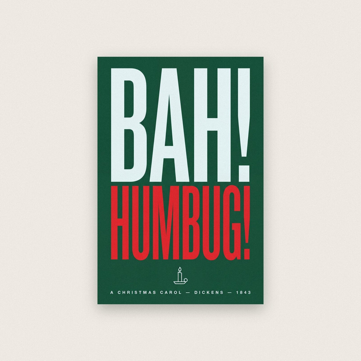 Bah Humbug Book Quote Art Print