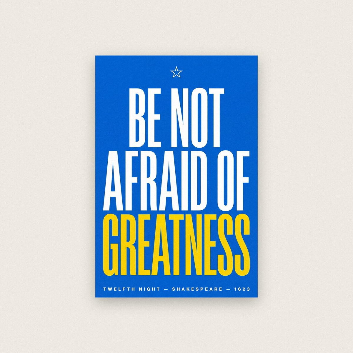 Be Not Afraid Of Greatness Book Quote Art Print