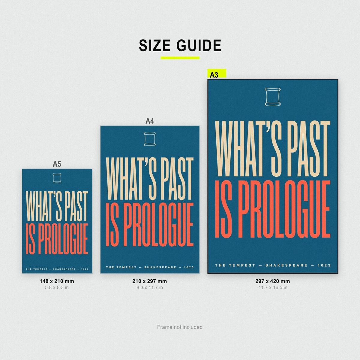 Whats Past Is Prologue Book Quote Art Print