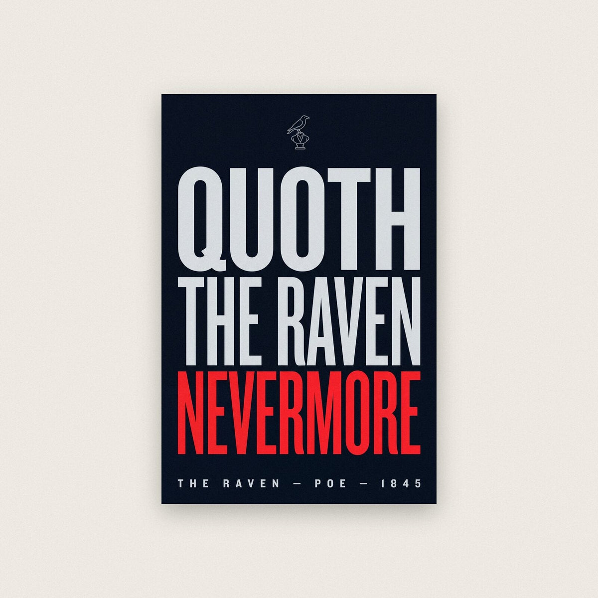 Quoth The Raven Nevermore Book Quote Art Print