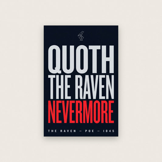 Quoth The Raven Nevermore Book Quote Art Print