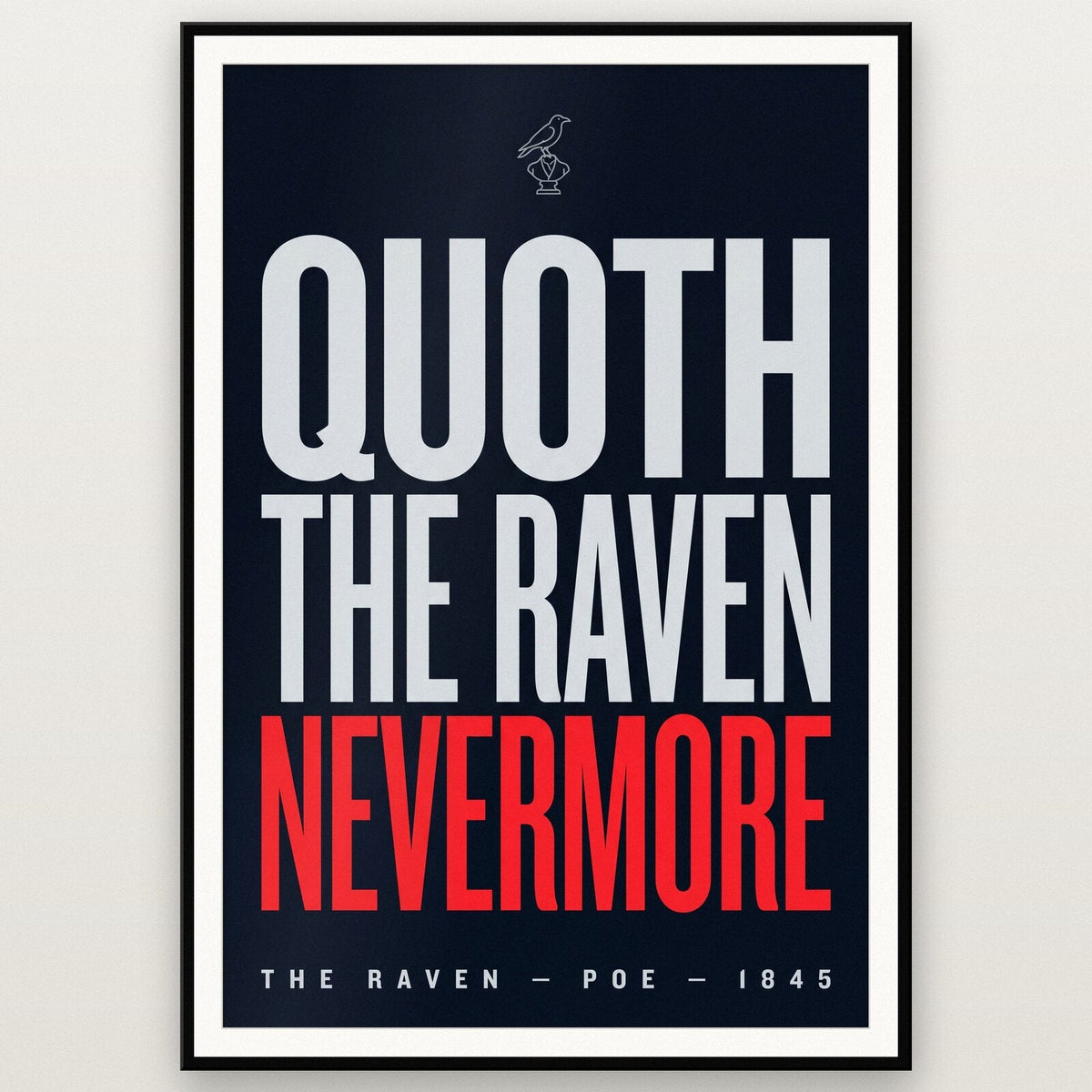 Quoth The Raven Nevermore Book Quote Art Print