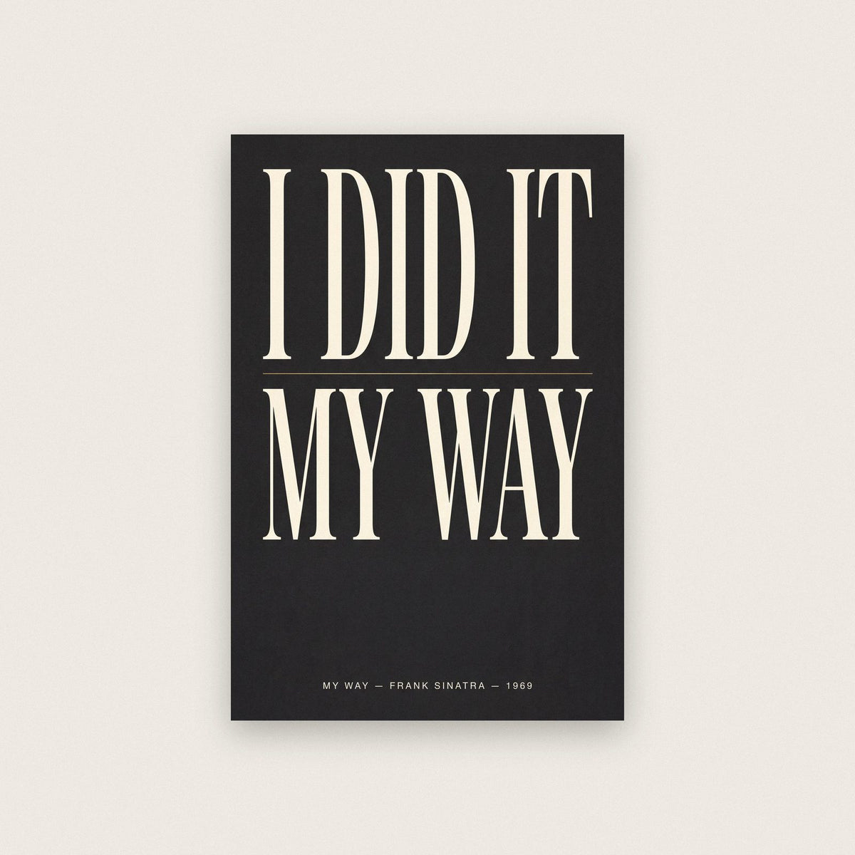 My Way Lyrics Print