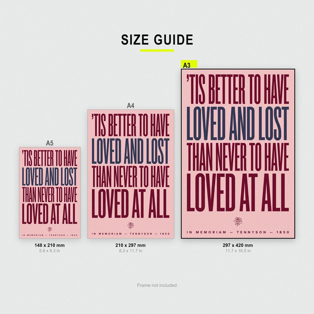 Better To Have Loved And Lost Book Quote Art Print