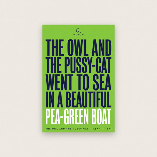 A Beautiful Pea Green Boat Book Quote Art Print