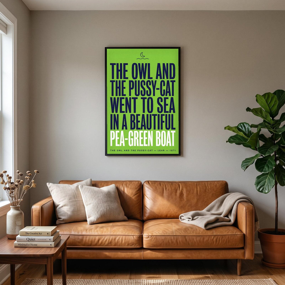 A Beautiful Pea Green Boat Book Quote Art Print