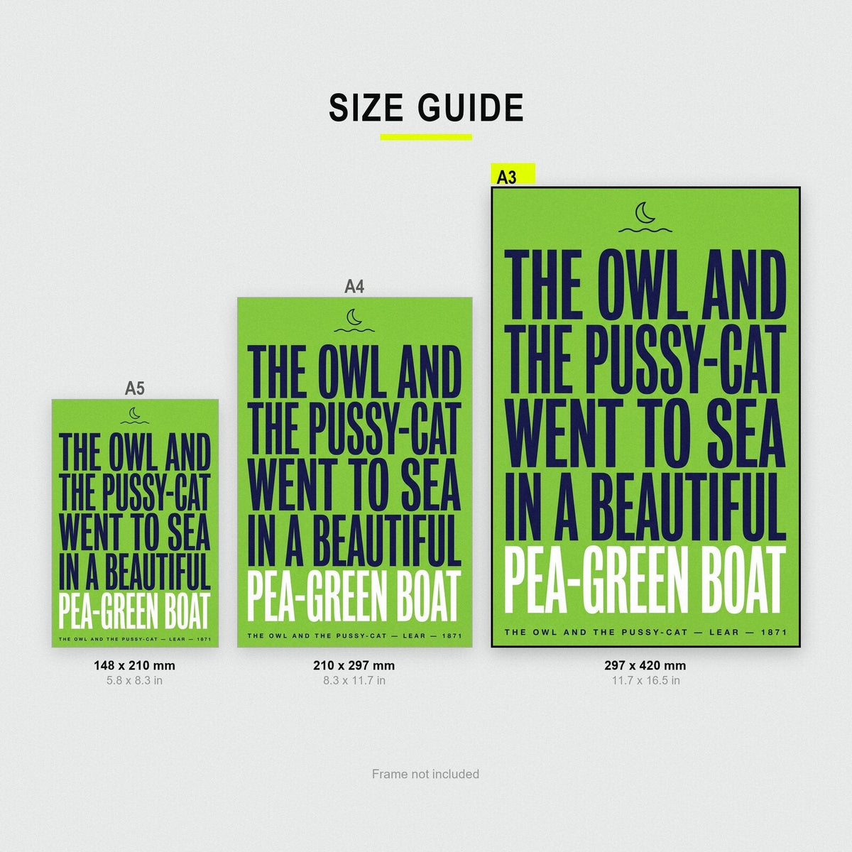A Beautiful Pea Green Boat Book Quote Art Print