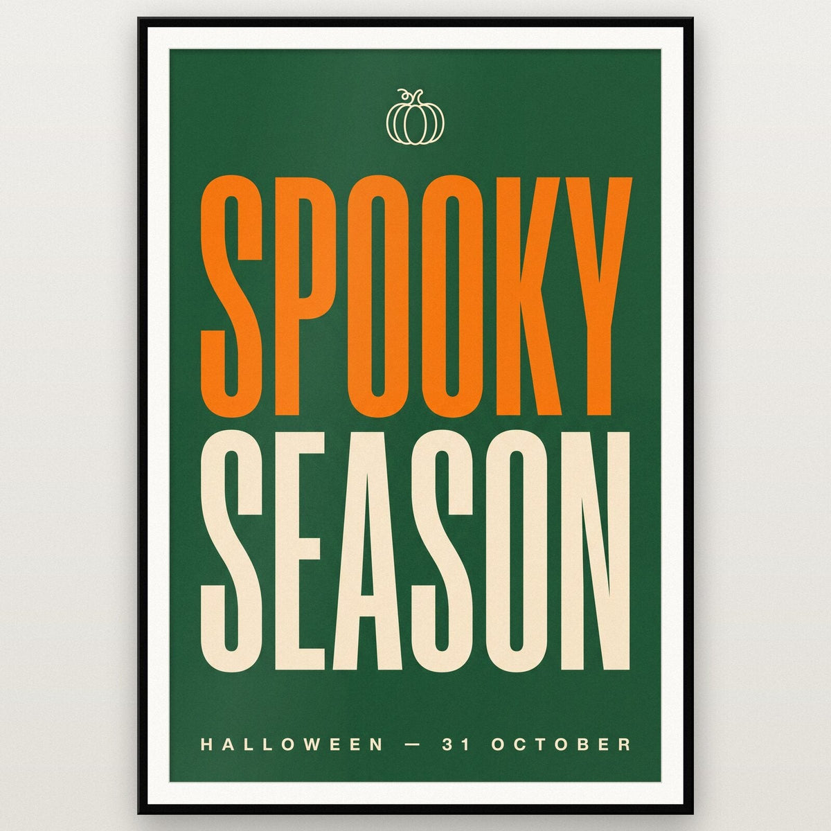 Spooky Season Halloween Typography Art Print