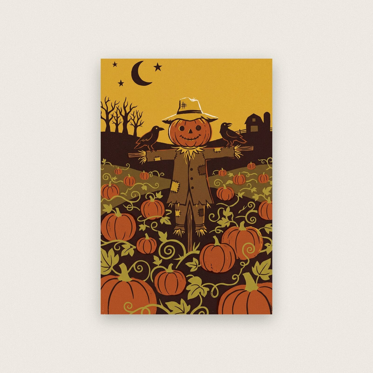 The Pumpkin Patch Halloween Art Print