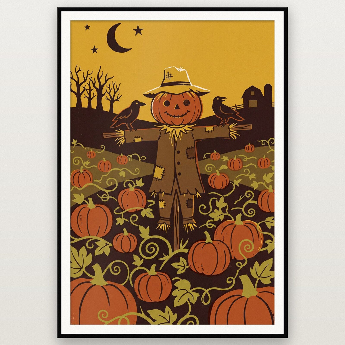The Pumpkin Patch Halloween Art Print