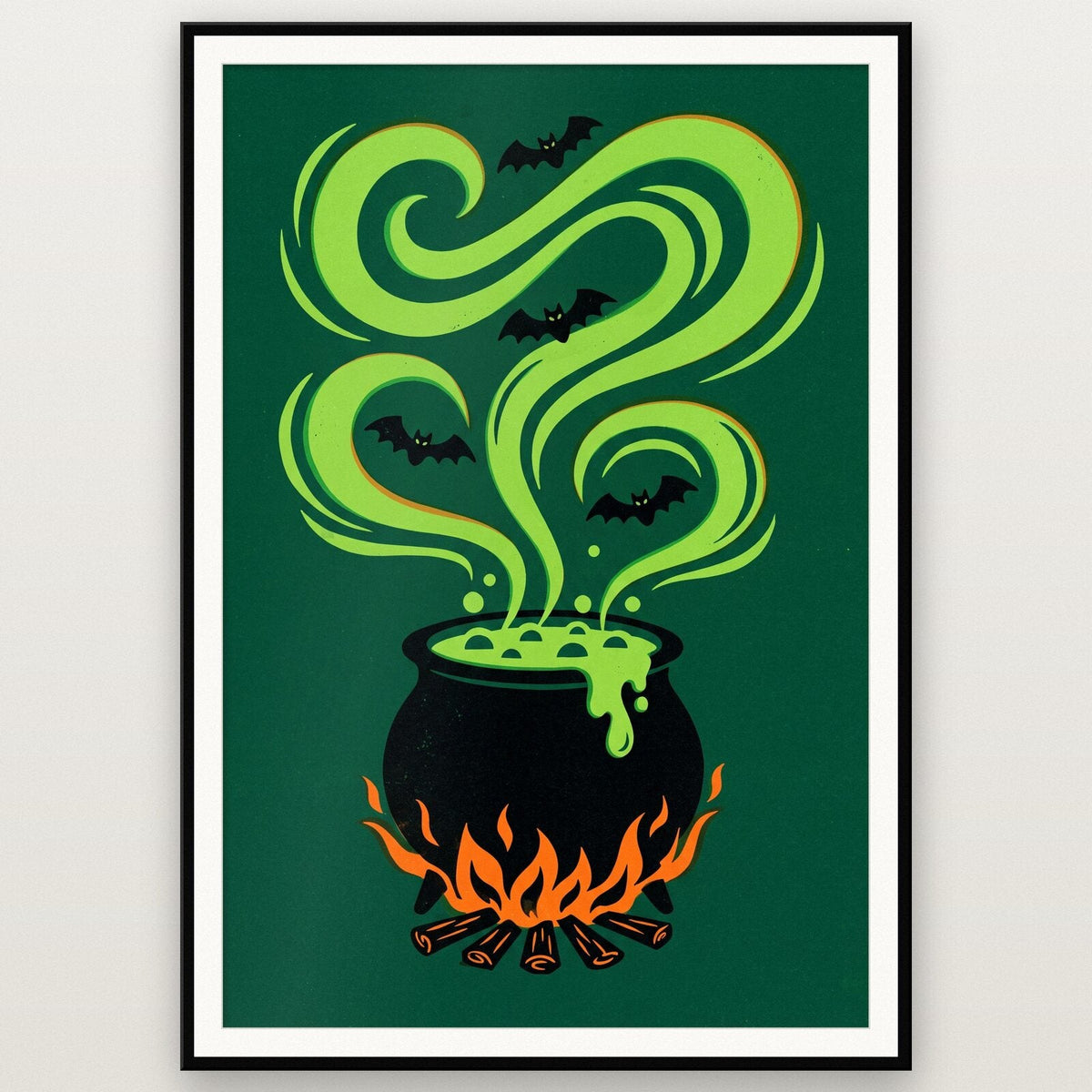 The Bubbling Cauldron Halloween Art Print