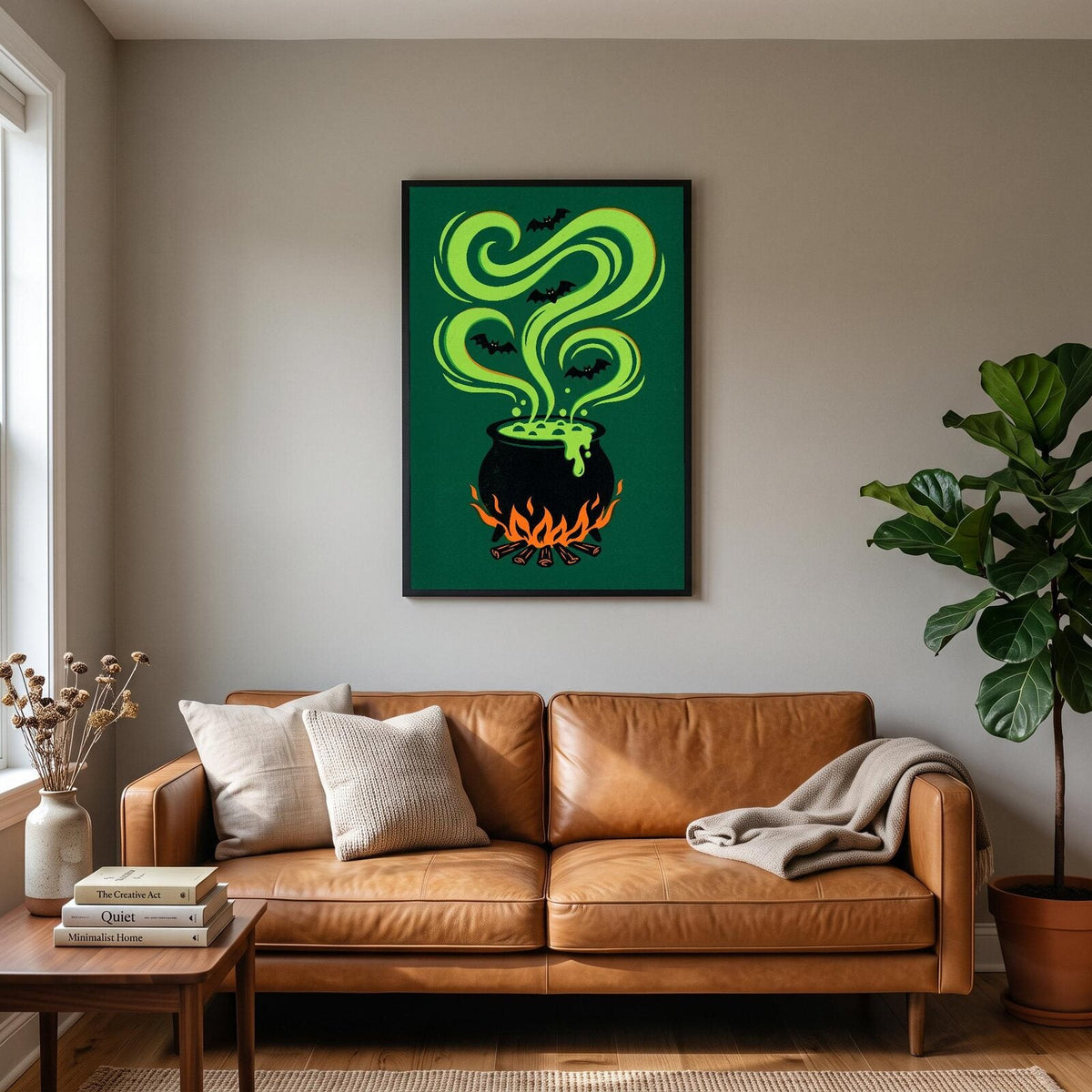 The Bubbling Cauldron Halloween Art Print