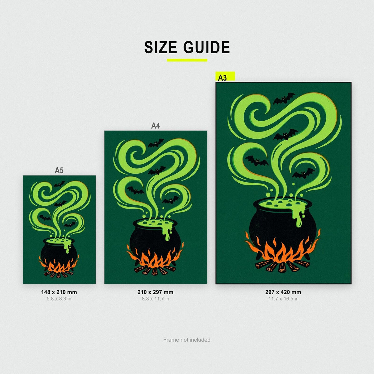 The Bubbling Cauldron Halloween Art Print