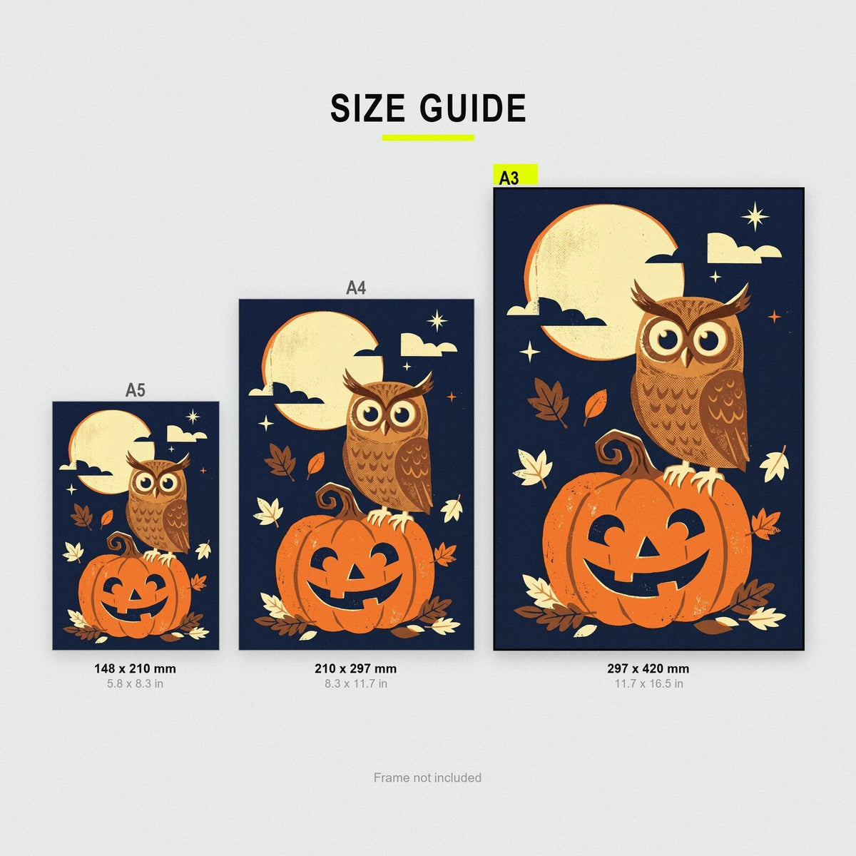Owl On A Pumpkin Halloween Art Print