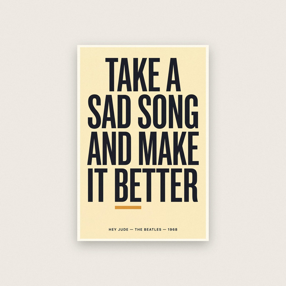 Hey Jude Lyrics Print