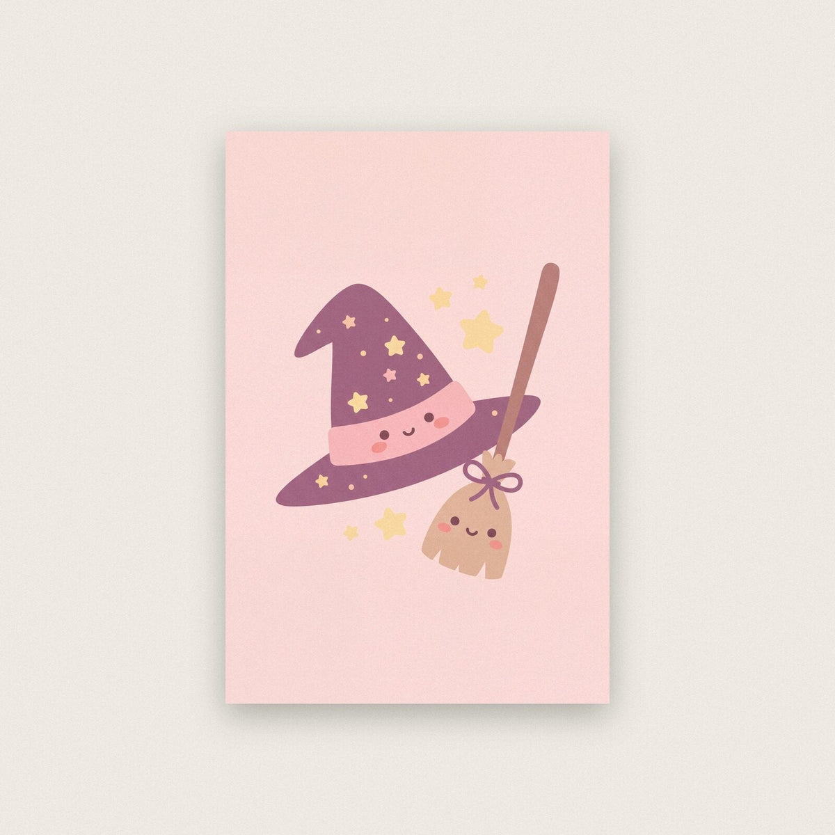 The Witch Hat Cute Halloween Art Print