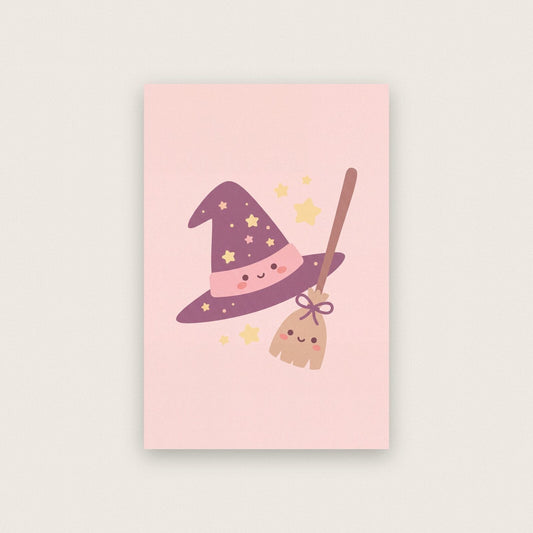 The Witch Hat Cute Halloween Art Print
