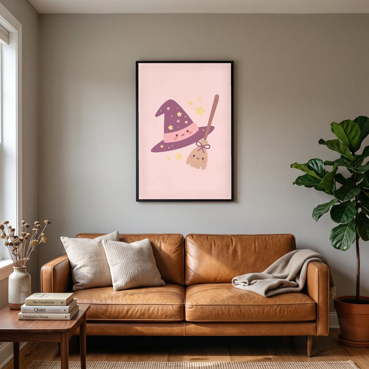 The Witch Hat Cute Halloween Art Print