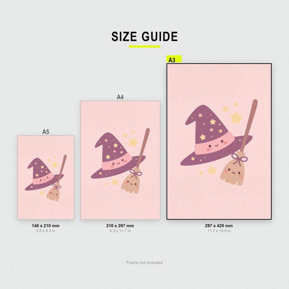 The Witch Hat Cute Halloween Art Print