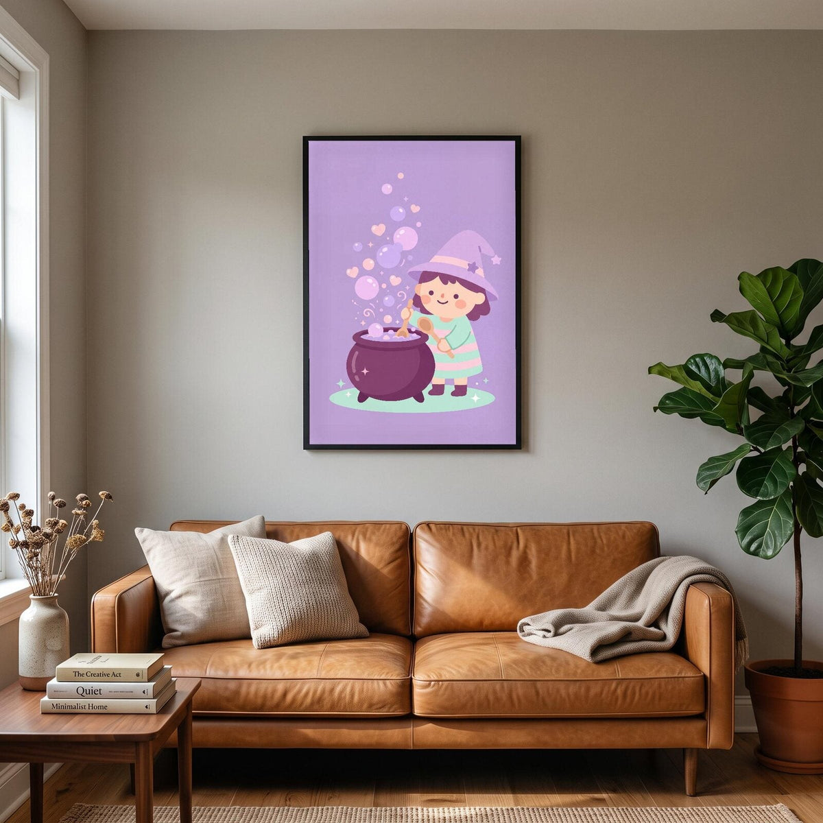 The Pastel Cauldron Cute Halloween Art Print