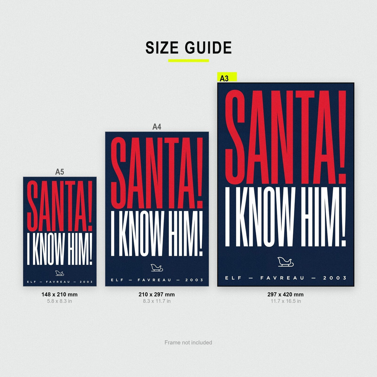 Santa I Know Him Christmas Movie Quote Art Print
