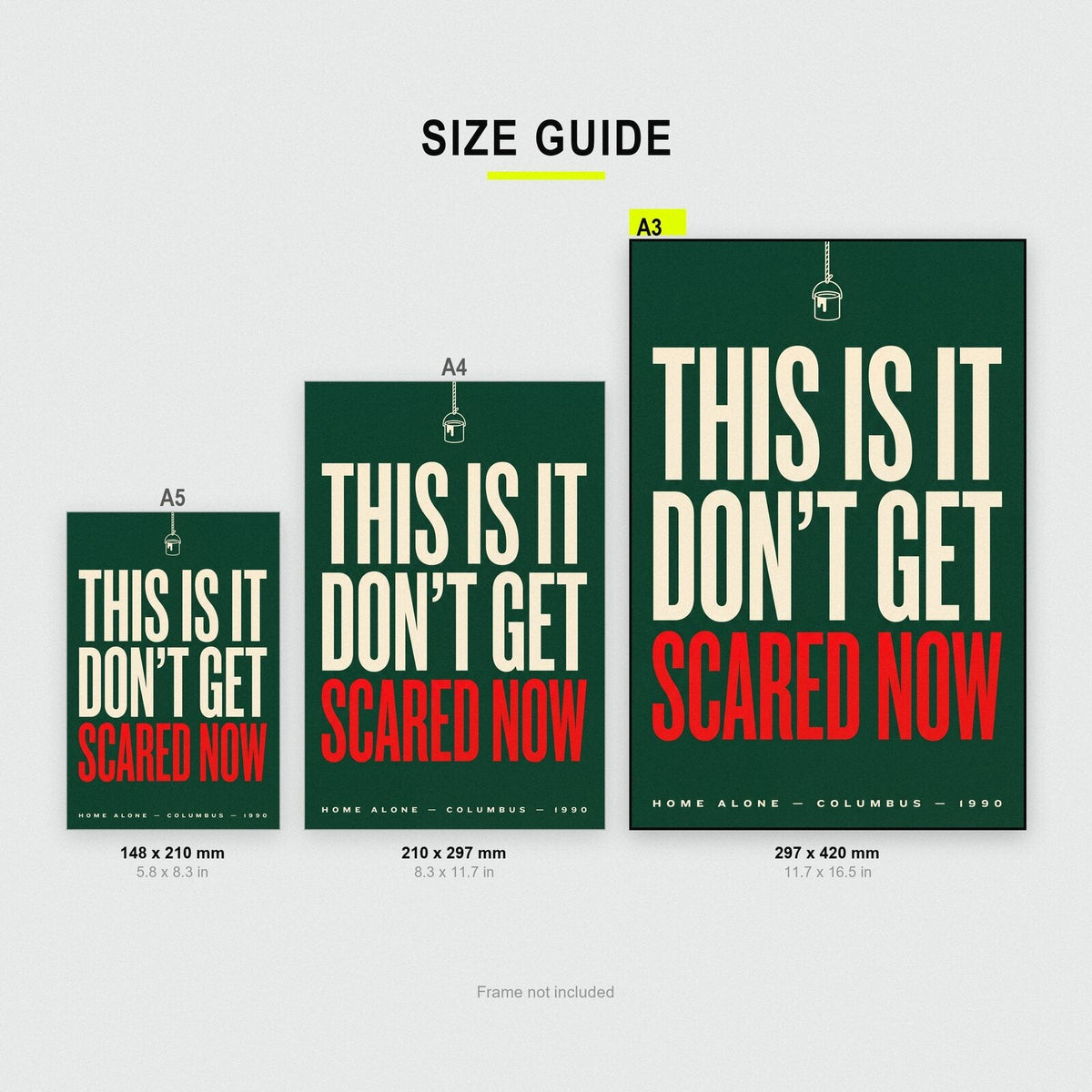 This Is It Dont Get Scared Now Christmas Movie Quote Art Print