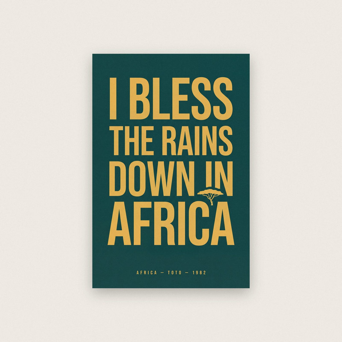 Africa Lyrics Print