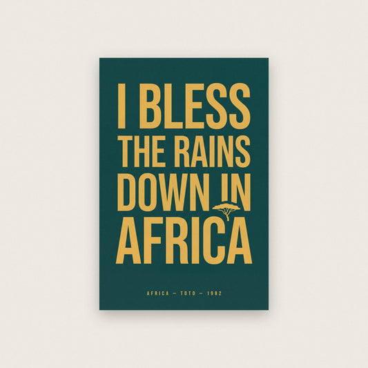 Africa Lyrics Print