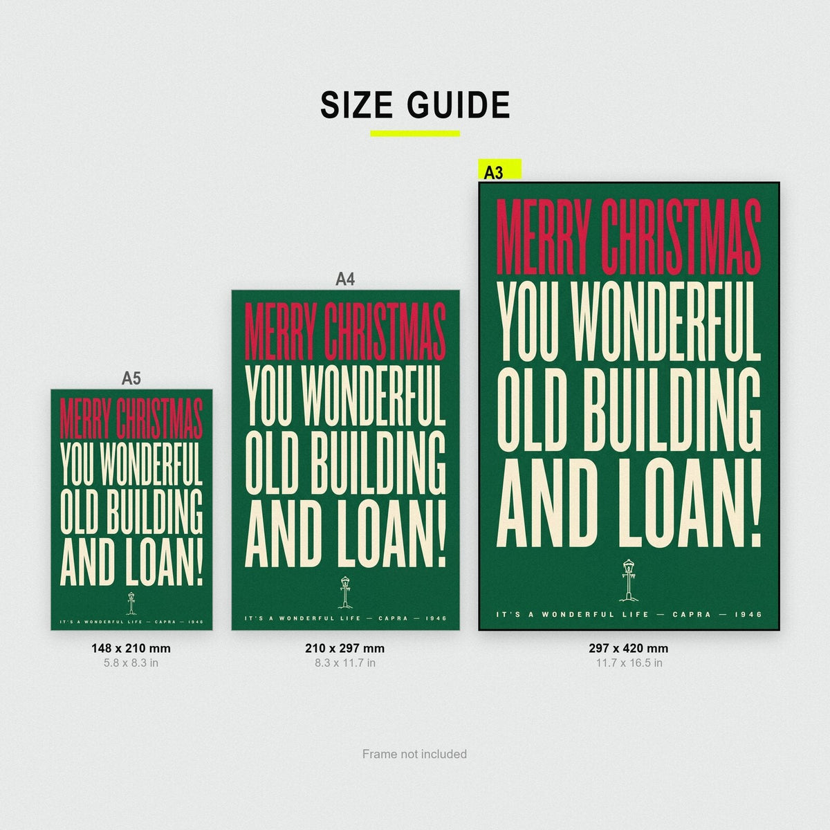 Merry Christmas You Wonderful Old Building And Loan Christmas Movie Quote Art Print
