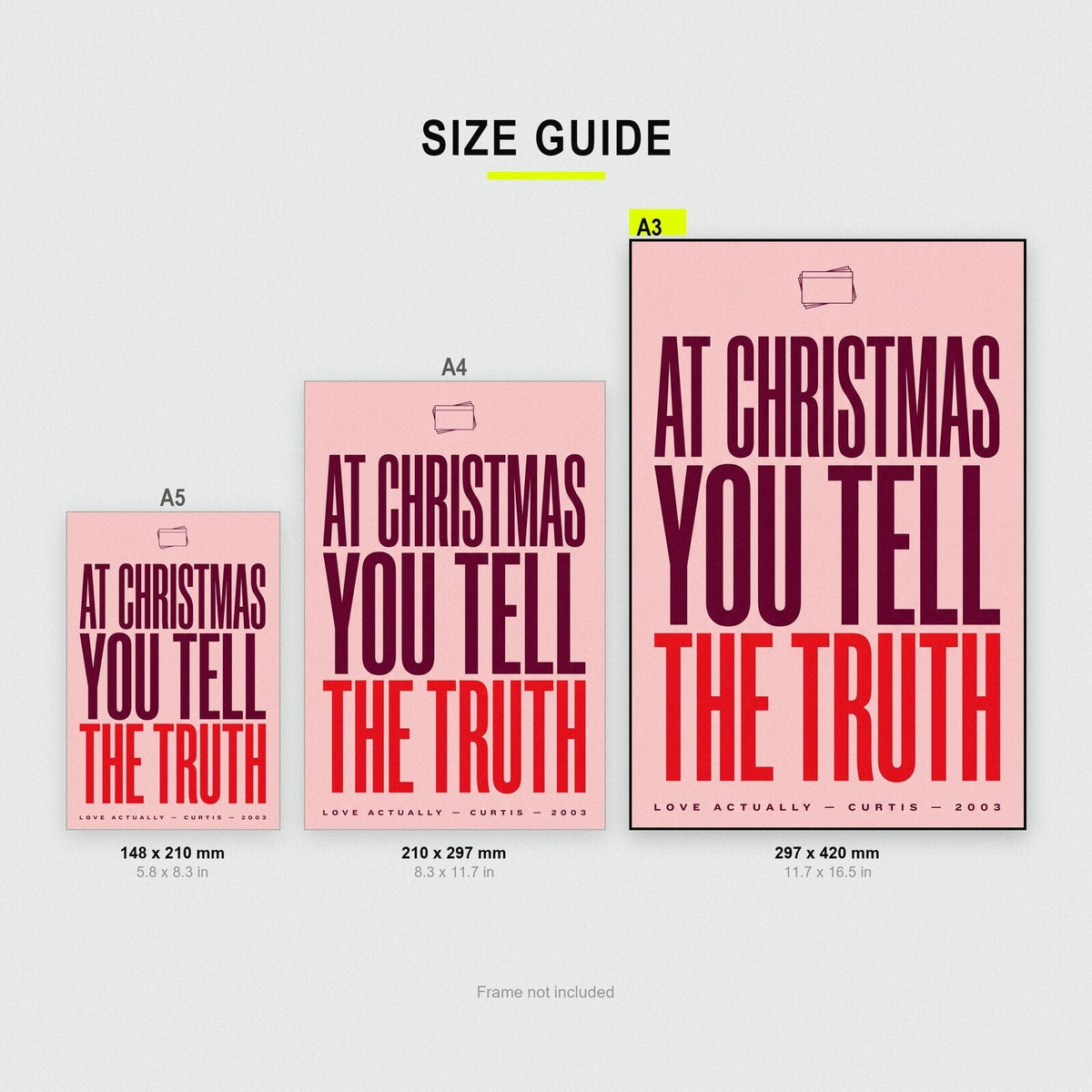 At Christmas You Tell The Truth Christmas Movie Quote Art Print