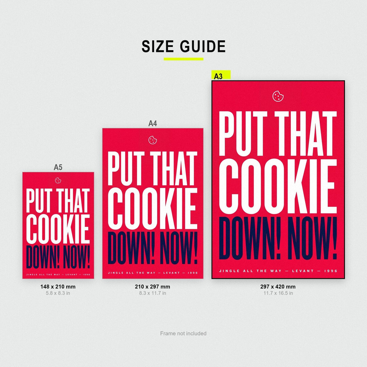 Put That Cookie Down Now Christmas Movie Quote Art Print