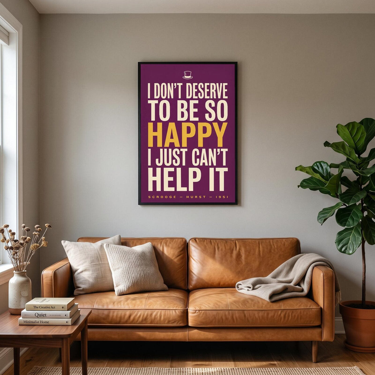 I Dont Deserve To Be So Happy Christmas Movie Quote Art Print