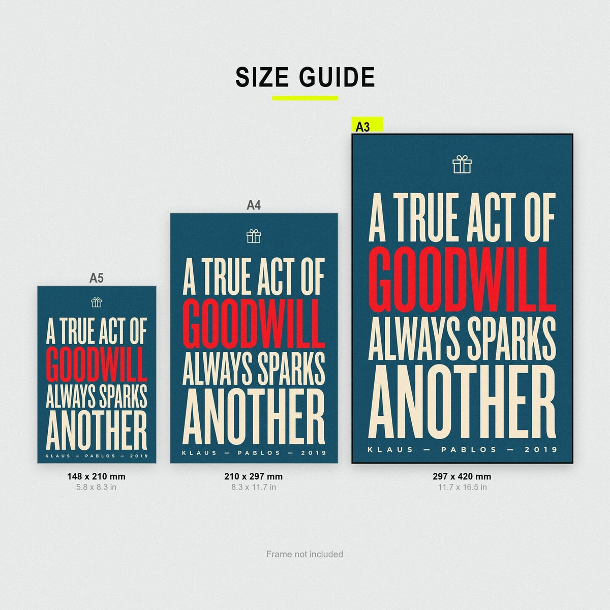 A True Act Of Goodwill Always Sparks Another Christmas Movie Quote Art Print