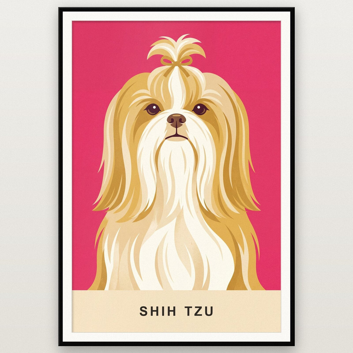 Shih Tzu Dog Portrait Art Print