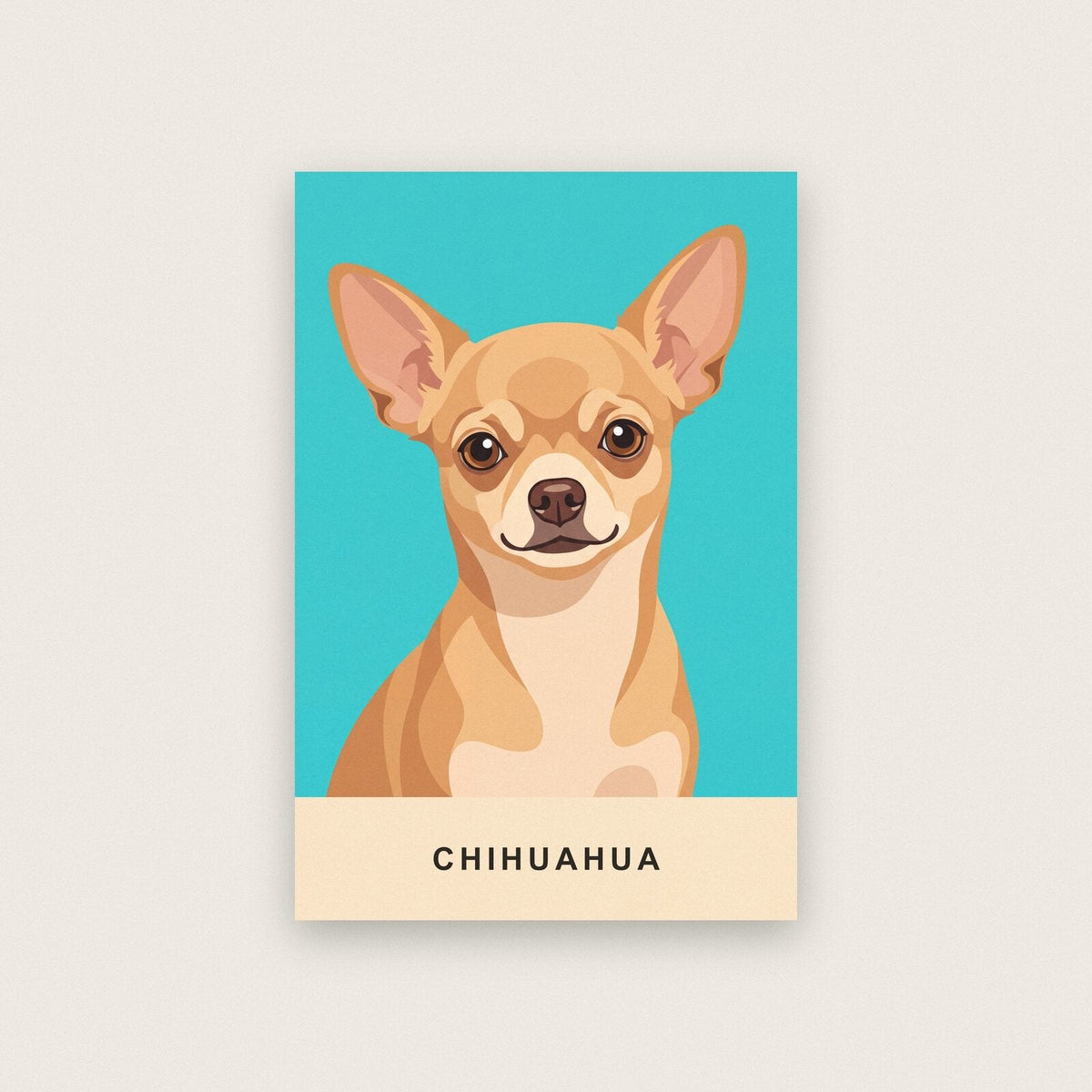 Chihuahua Dog Portrait Art Print