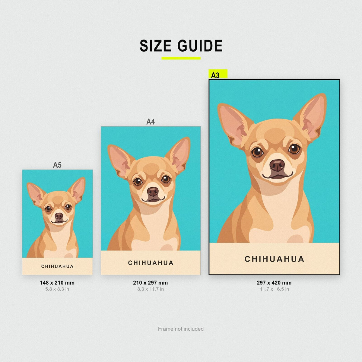 Chihuahua Dog Portrait Art Print