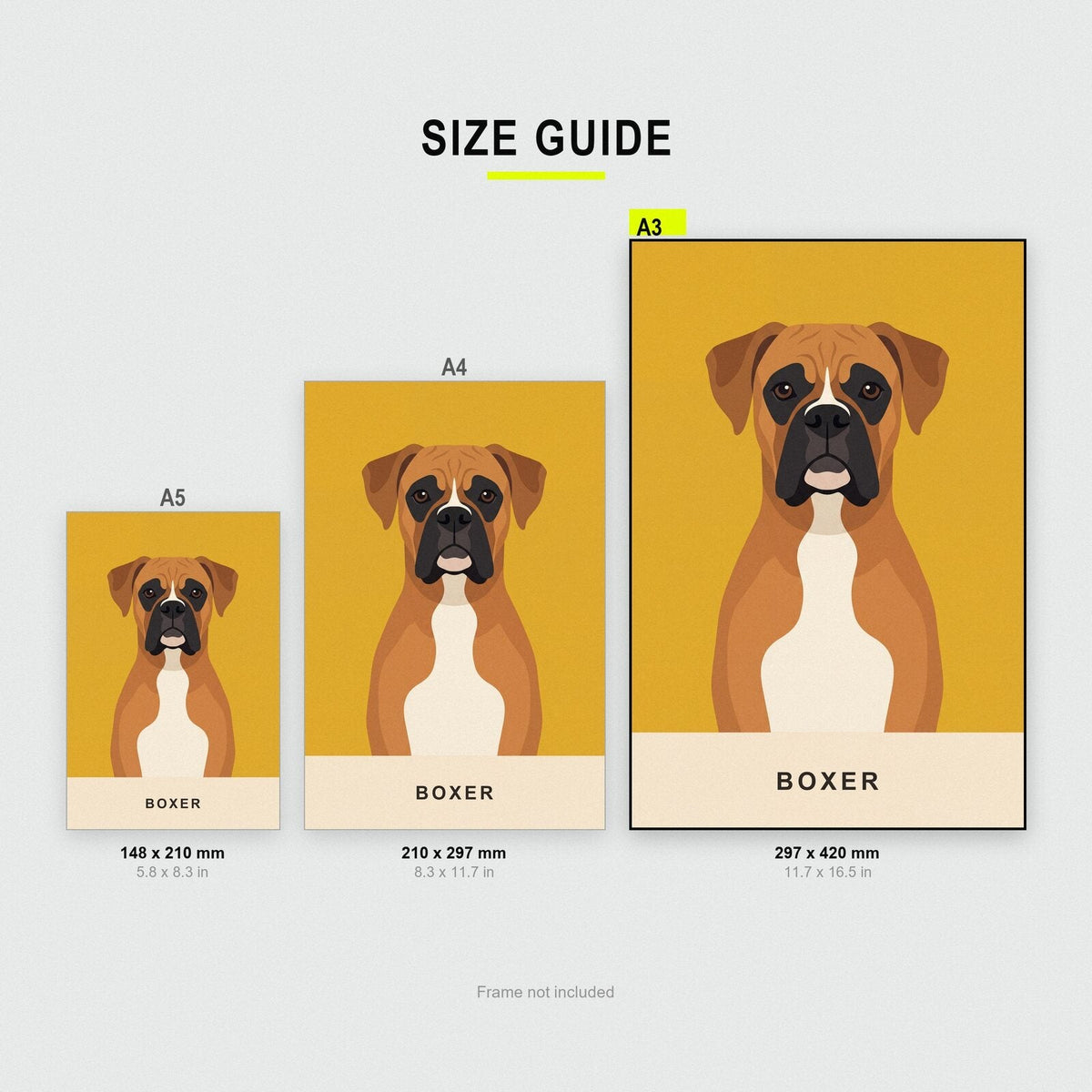 Boxer Dog Portrait Art Print