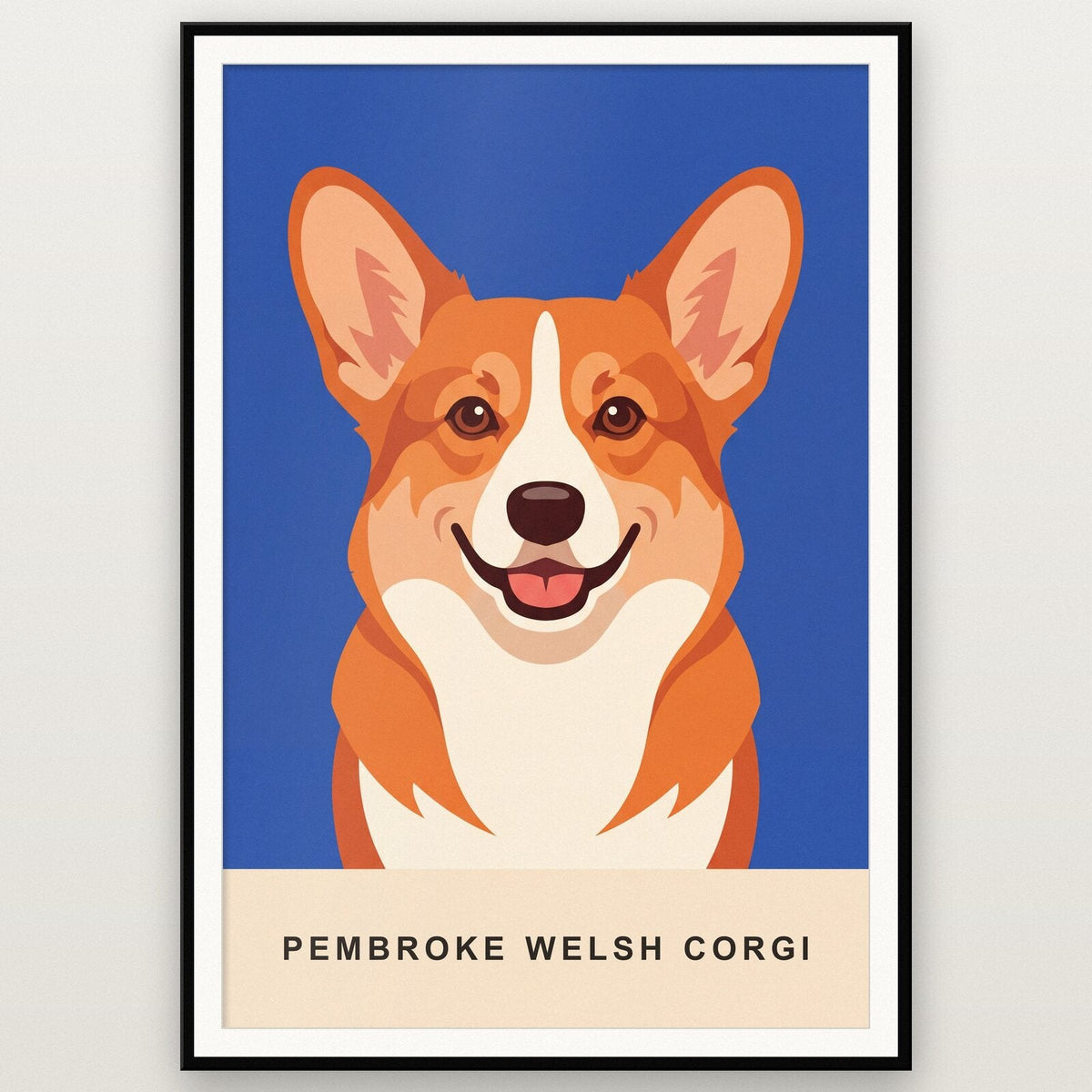 Pembroke Welsh Corgi Dog Portrait Art Print