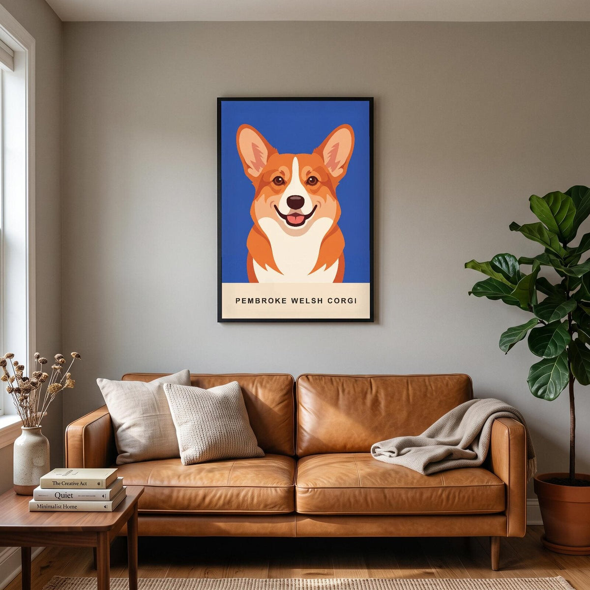 Pembroke Welsh Corgi Dog Portrait Art Print