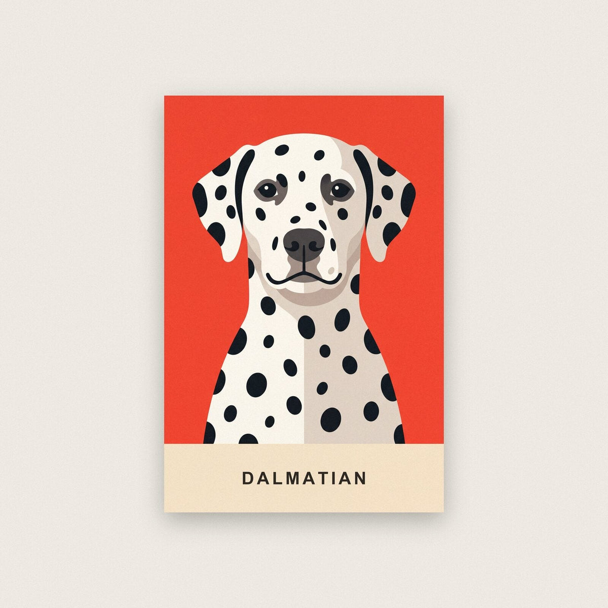 Dalmatian Dog Portrait Art Print