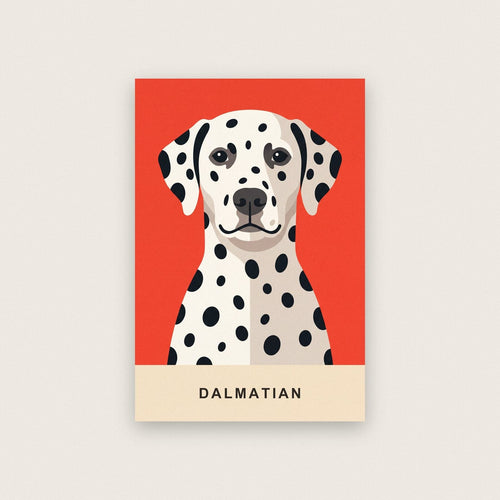 Dalmatian Dog Portrait Art Print