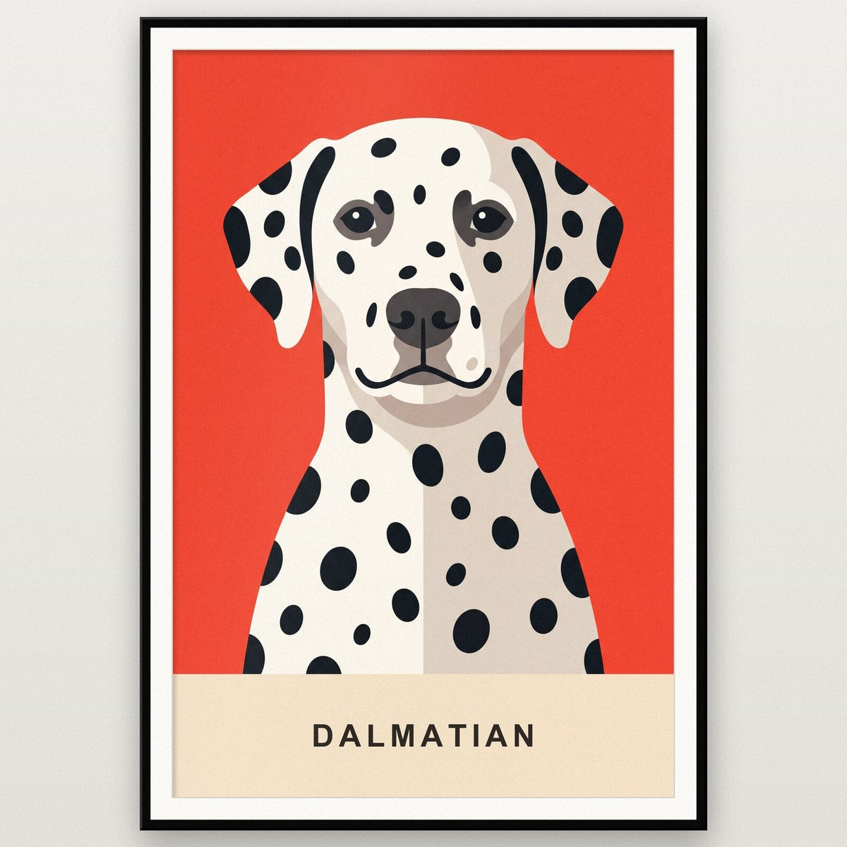 Dalmatian Dog Portrait Art Print