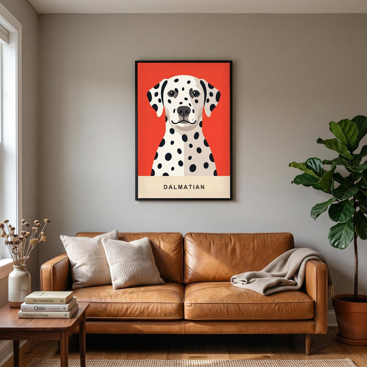 Dalmatian Dog Portrait Art Print